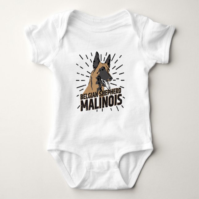 Belgisk herde - Malinois T-shirt (Framsida)