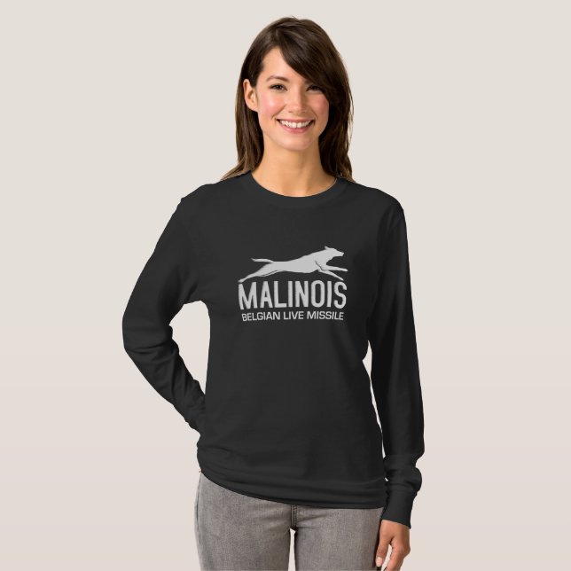 Belgisk herde - Malinois Tee Shirt (Hel framsida)