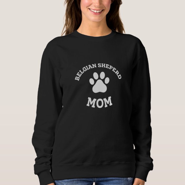 Belgisk herdehund mamma Belgisk vallhund  Malinois T Shirt (Framsida)