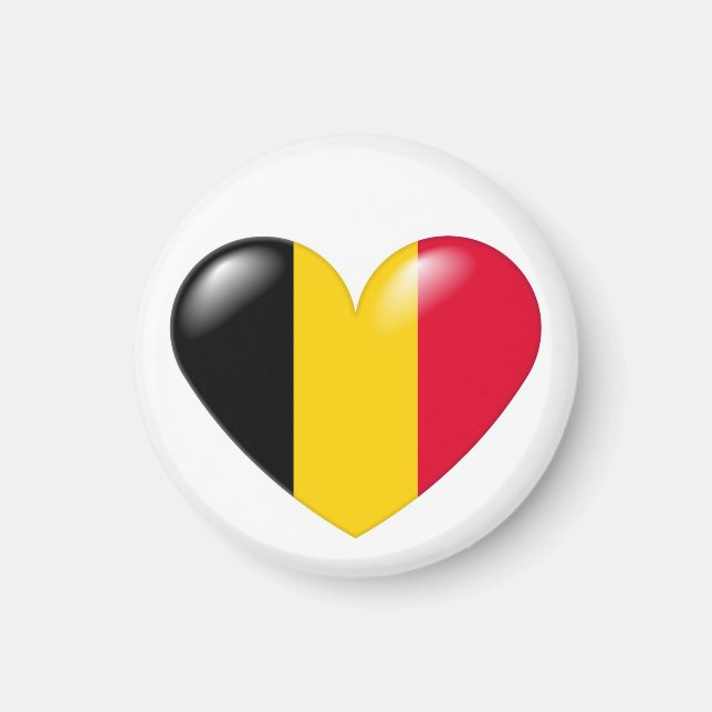 Belgisk hjärtmagnet - Coeur belge Magnet (Framsidan)