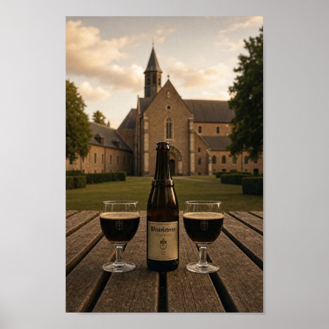 Belgisk kloster Westvleteren Ale Beer-poster Poster (Framsidan)