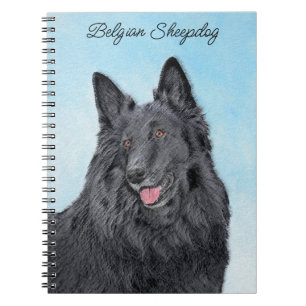 Belgisk målarfärg - Cute Original Hund Art Anteckningsbok
