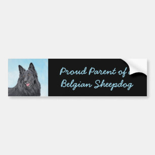 Belgisk målarfärg - Cute Original Hund Art Bildekal