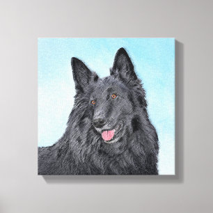Belgisk målarfärg - Cute Original Hund Art Canvastryck