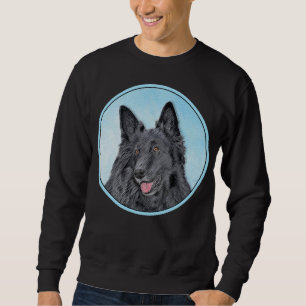Belgisk målarfärg - Cute Original Hund Art Lång Ärmad Tröja