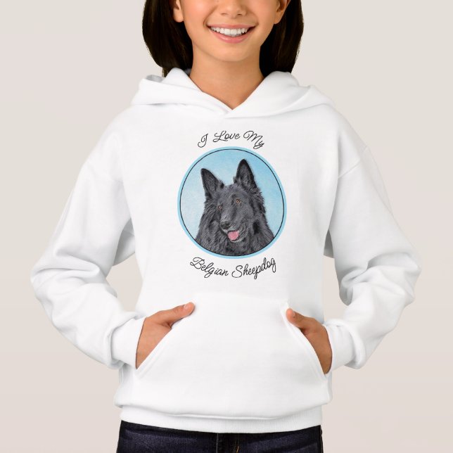 Belgisk målarfärg - Cute Original Hund Art T Shirt (Framsida)