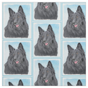 Belgisk målarfärg - Cute Original Hund Art Tyg