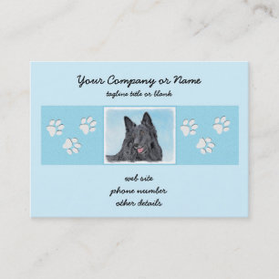 Belgisk målarfärg - Cute Original Hund Art Visitkort
