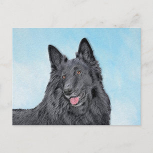Belgisk målarfärg - Cute Original Hund Art Vykort