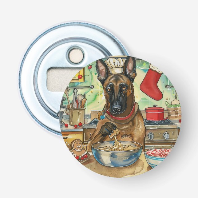 Belgisk Malinoi Julbakning: Festlig jul Flasköppnare (Framsidan)