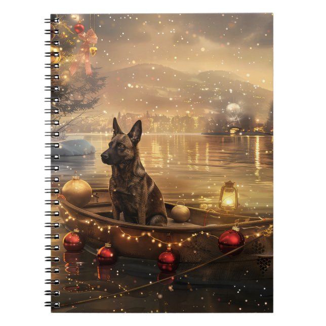 Belgisk Malinoi Julfirande Resa Anteckningsbok (Framsidan)