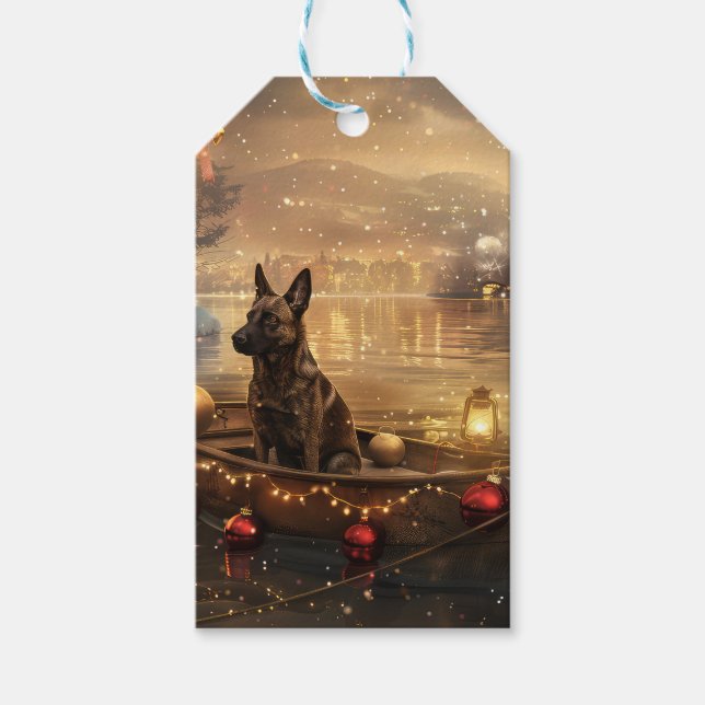 Belgisk Malinoi Julfirande Resa Presentetikett (Framsidan)