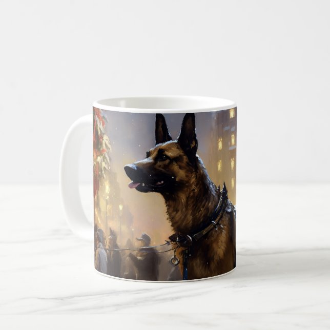 Belgisk Malinoi Julfirande Säsong Kaffemugg (Framsida vänster)