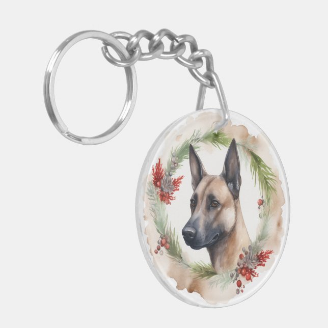 Belgisk Malinoi Julkrans Festlig Valp (Vänstra Framsidan)