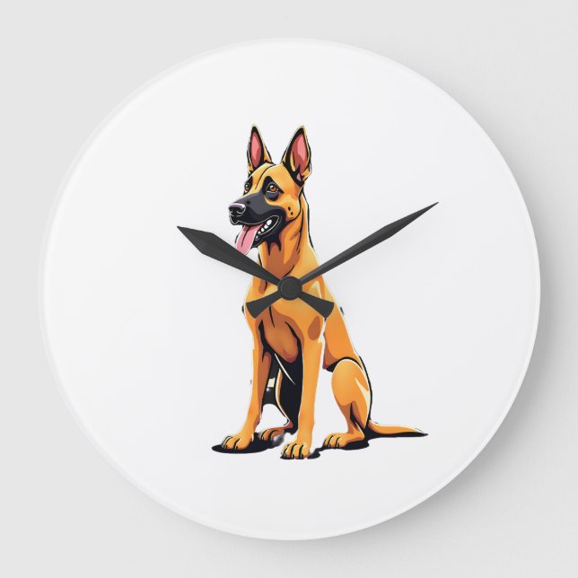 Belgisk Malinois (3) Stor Klocka (Framsida)