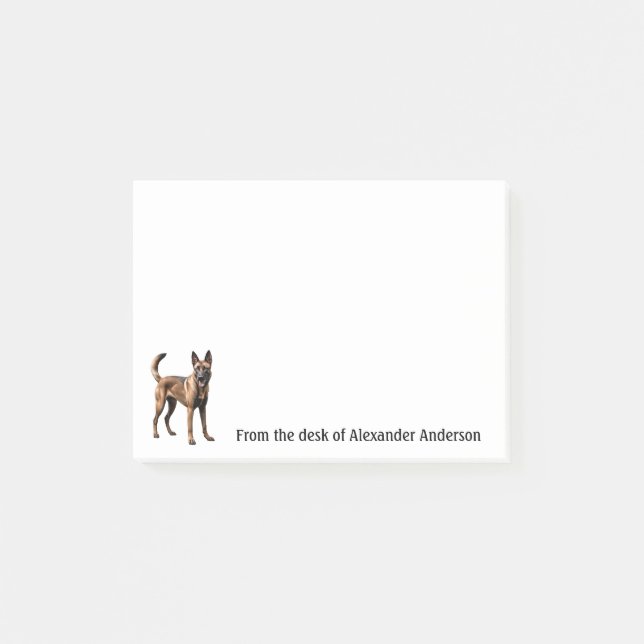 Belgisk Malinois Anpassa Anteckningar Post-it Block (Framsida)