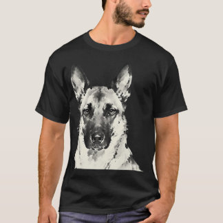 Belgisk Malinois bläckmålning närbild T Shirt