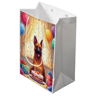 Belgisk Malinois födelsedagsfirande