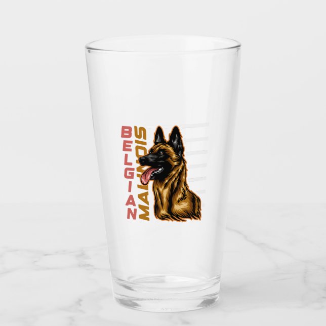 Belgisk Malinois   Glaskopp (Framsida)