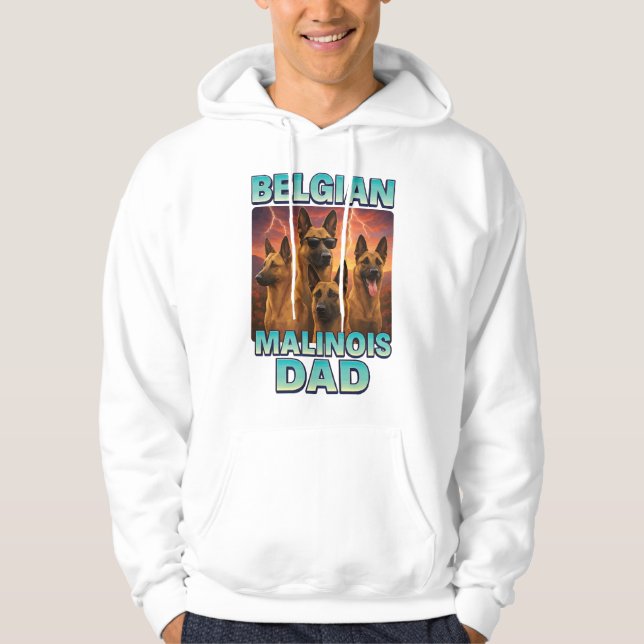 Belgisk Malinois Hoodie (Framsida)