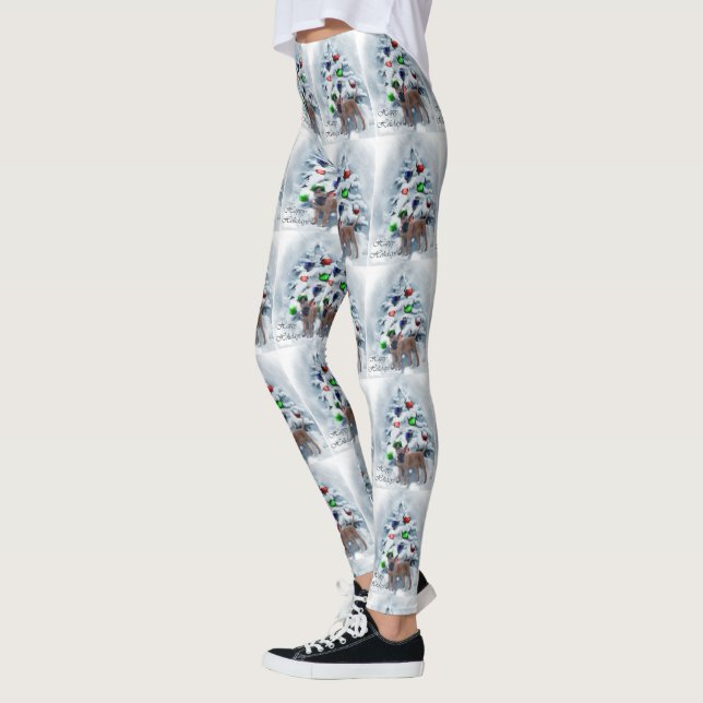 Belgisk Malinois jul Leggings (Vänster)