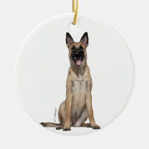 Belgisk Malinois-ornament