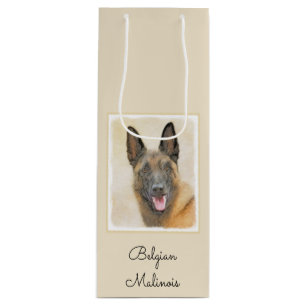 Belgisk malinois Painting - Cute Original Hund Art