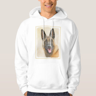 Belgisk malinois Painting - Cute Original Hund Art Hoodie