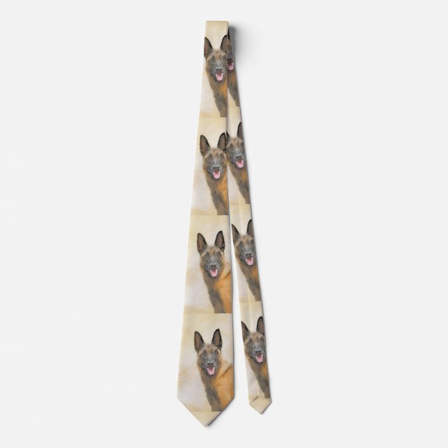 Belgisk malinois Painting - Cute Original Hund Art Slips (Framsida)