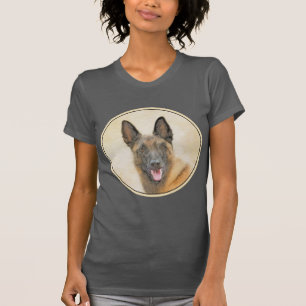 Belgisk malinois Painting - Cute Original Hund Art T Shirt