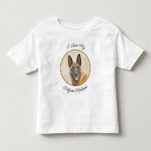 Belgisk malinois Painting - Cute Original Hund Art T Shirt