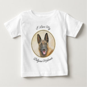 Belgisk malinois Painting - Cute Original Hund Art T Shirt