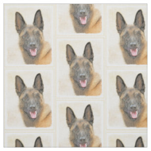 Belgisk malinois Painting - Cute Original Hund Art Tyg