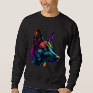 Belgisk Malinois Pop Belgisk Malinois Lång Ärmad Tröja