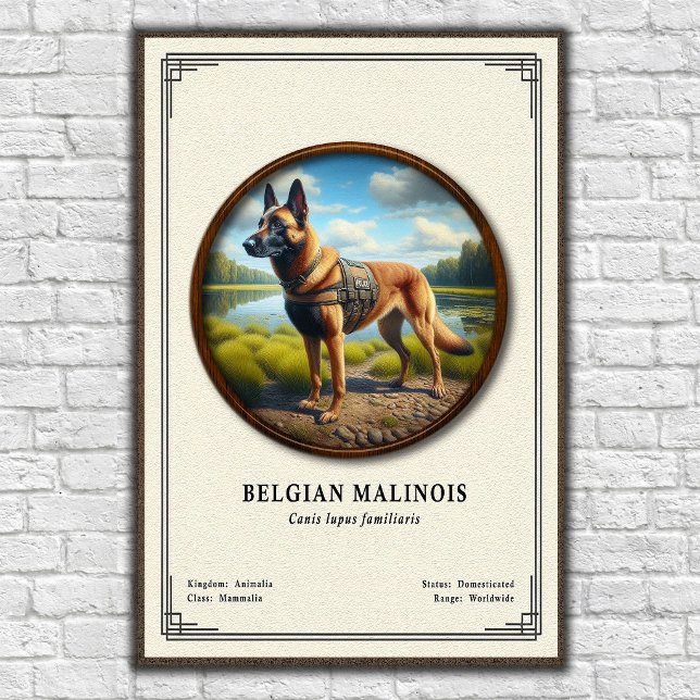 Belgisk Malinois Zoologisk Serie Poster (Skapare uppladdad)