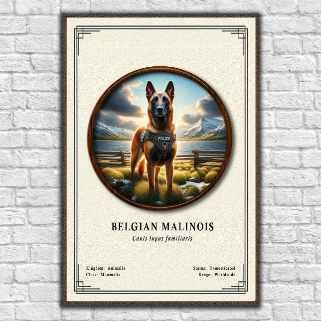 Belgisk Malinois Zoologisk Serie Poster (Skapare uppladdad)