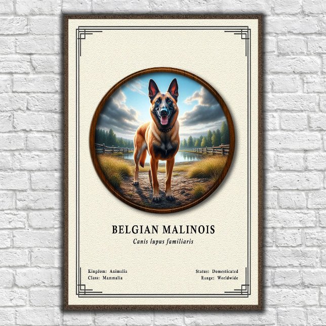 Belgisk Malinois Zoologisk Serie Poster (Skapare uppladdad)