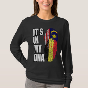 Belgisk och malaysisk mix DNA-ärvflagga T Shirt