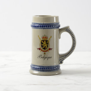 Belgisk öl Stein - vapensköldar Sejdel
