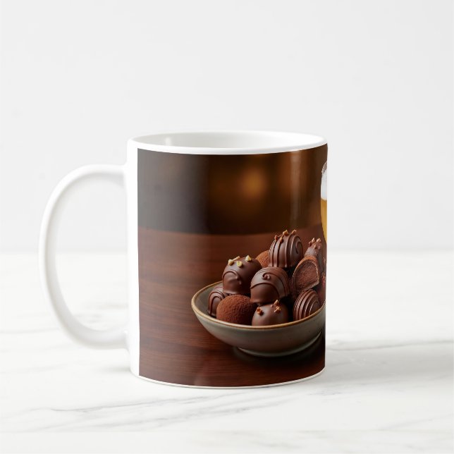 Belgisk Pralins- och Ölsmaknings Souvenir Mugg (Vänster)