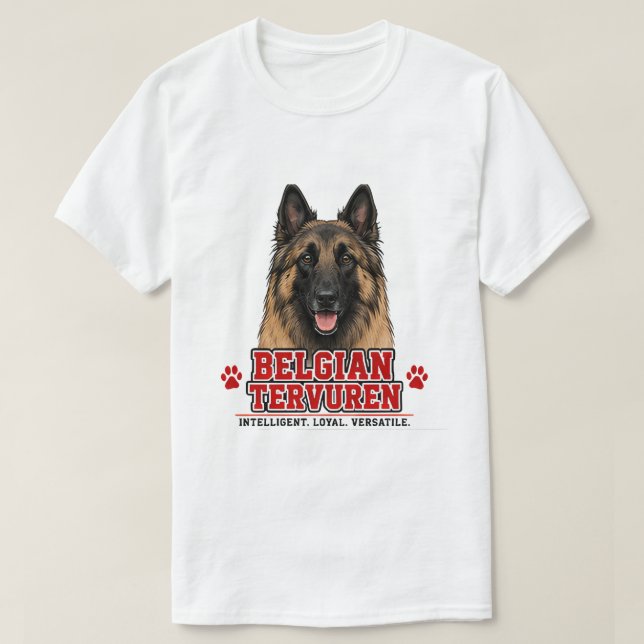 🐾 Belgisk Tervuren-ägare Present🐾 T Shirt (Design framsida)