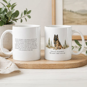 Belgisk Tervuren Hund Akvarell Ras Citat Kaffemugg