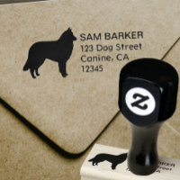 Belgisk Tervuren Hund Silhouette-Returadress