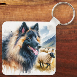 Belgisk Tervuren Nyckelring