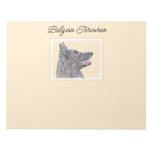 Belgisk Tervuren Painting - Cute Original Hund Art Anteckningsblock