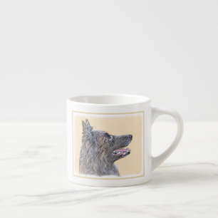 Belgisk Tervuren Painting - Cute Original Hund Art Espressomugg
