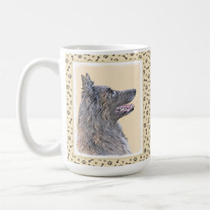 Belgisk Tervuren Painting - Cute Original Hund Art Kaffemugg