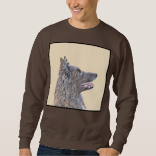 Belgisk Tervuren Painting - Cute Original Hund Art Lång Ärmad Tröja