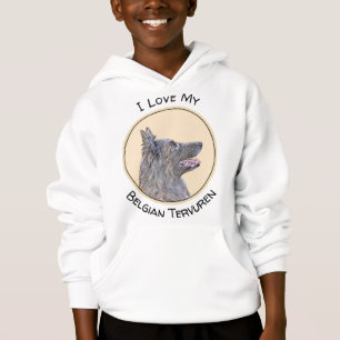 Belgisk Tervuren Painting - Cute Original Hund Art T Shirt