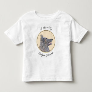 Belgisk Tervuren Painting - Cute Original Hund Art T Shirt
